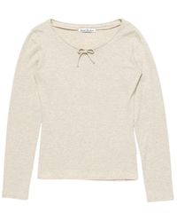 Acne Studios - Bow-Detail Long-Sleeve T-Shirt - Lyst