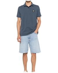Stone Island - Logo Patch Polo Shirt - Lyst