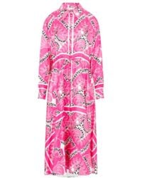Valentino - Logo-Print Shirt Dress - Lyst