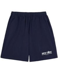 Sporty & Rich - Elasticated Print-Detail Track Shorts - Lyst