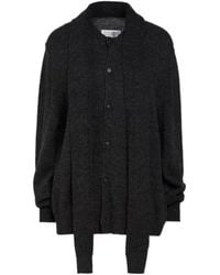 MM6 by Maison Margiela - Midweight Knit Crew Neck Sweater - Lyst