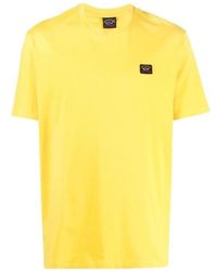 Paul & Shark - Logo-Patch Round Neck T-Shirt - Lyst