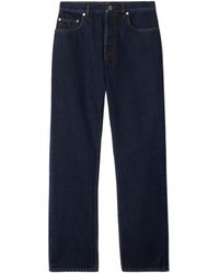 Burberry - Logo Patch Straight-Leg Jeans - Lyst