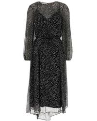 Max Mara - Studio Campo Belted Polka-Dot Dress - Lyst