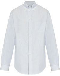 Bally - Long Sleeved Striped Buttoned Shirt - Lyst