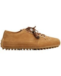 Tod's - Tassel-Detail Suede Sneakers - Lyst