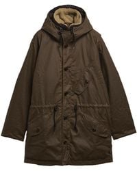 Barbour - Ursula Hooded Button-Fastening Coat - Lyst