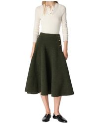 Bottega Veneta - Wool Bouclé Skirt - Lyst