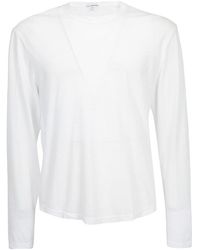 James Perse - Shirttail Hem Crewneck T-Shirt - Lyst