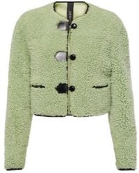 Blancha - Leather-Trimmed Shearling Jacket - Lyst
