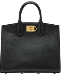 Ferragamo - Studio Box Medium Top Handle Bag - Lyst