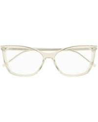 Saint Laurent - Eyewear Cat Eye Frame Glasses - Lyst