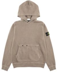 Stone Island - Long-Sleeved Compass Patch Hoodie - Lyst