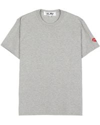 Comme des Garçons - Logo-Patch Crew-Neck T-Shirt - Lyst