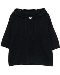 Fabiana Filippi - Drawstring Knit Hoodie - Lyst