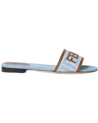 Fendi - Sunshine Ff Jacquard Slides - Lyst