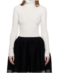Issey Miyake - High-Neck Long-Sleeved Knitwear - Lyst