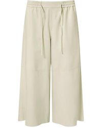 Yves Salomon - Drawstring Leather Trousers - Lyst