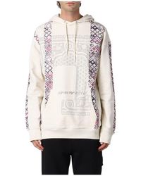 Emporio Armani - Logo-Print Pullover Hoodie - Lyst
