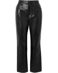 Citizens of Humanity - Jolene Recycled Leather-Blend Straight-Leg Pants - Lyst