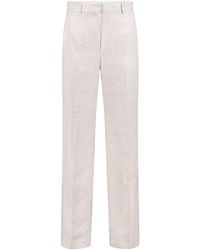 Theory - Pressed Crease Houndstooth-Pattern Trousers - Lyst