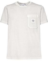 Stone Island - Compass Patch Crewneck T-Shirt - Lyst