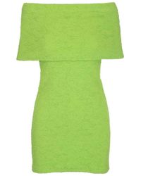 MSGM - Off-Shoulder Mini Dress - Lyst