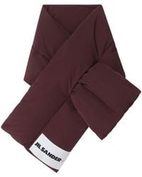 Jil Sander - Logo-Patch Padded Scarf - Lyst
