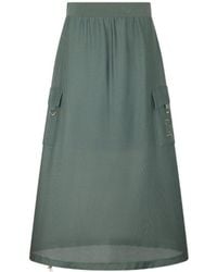 Liu Jo - Patch-Pocket Maxi Skirt - Lyst