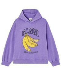Ganni - Vintage Wash Hoodie - Lyst