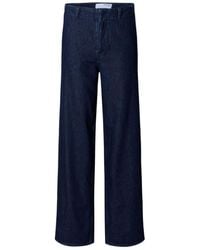 SELECTED - High Waisted Jeans - Lyst