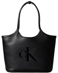 Calvin Klein - Logo-Detail Shoulder Bag - Lyst