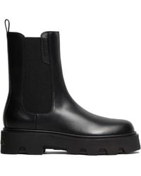 Moncler - Aurea Leather Chelsea Boots - Lyst