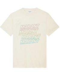 Isabel Marant - Isabel Marant Étoile Logo-Printed Crewneck T-Shirt - Lyst