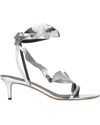 Isabel Marant - Round-Toe Leather Sandals - Lyst