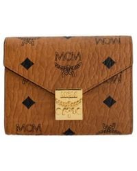 MCM - Logo Printed Wallet - Lyst