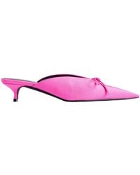 Balenciaga - Knife Bow Mules - Lyst