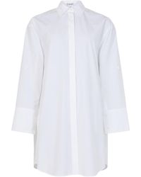 Loewe - Lapel Long-Sleeved Dress - Lyst