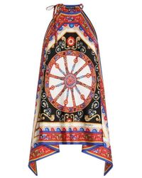 Dolce & Gabbana - Carretto-Printed Twill Top - Lyst