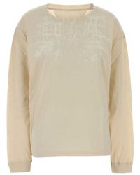 Maison Margiela - Logo-Print Long-Sleeve T-Shirt - Lyst