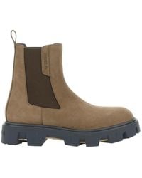 Moncler - 'Peack' Ankle Boots With Elastic Details - Lyst