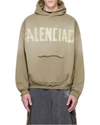 Balenciaga - Tape Type Ripped Pocket Hoodie - Lyst