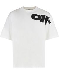 Off-White c/o Virgil Abloh - Cotton Crew-Neck T-Shirt - Lyst