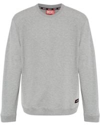 DIESEL - Long-Sleeved Crew Neck Sweatshirt - Lyst