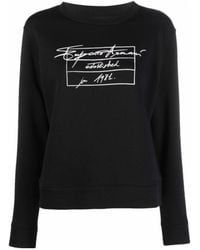 Emporio Armani - Logo-Print Long-Sleeve Sweatshirt - Lyst