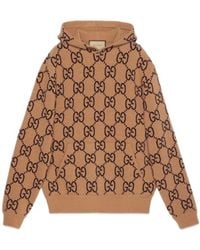Gucci - Gg Wool Hooded Sweatshirt - Lyst