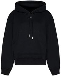 Off-White c/o Virgil Abloh - Drawstring Long-Sleeved Hoodie - Lyst