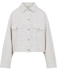 Brunello Cucinelli - Cropped Bull Jacket - Lyst