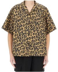 Aspesi - Wild Pattern Button-Up Tops - Lyst