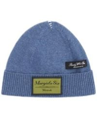 MM6 by Maison Margiela - Logo Patch Knitted Beanie - Lyst